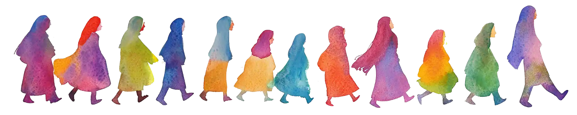 Palestine Poetry: Women walking